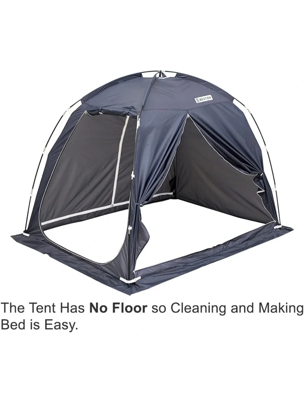 Black Bed Canopy Privacy Tent - Unbranded